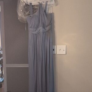 Birdy Grey Blue Halter Maxi Gown
